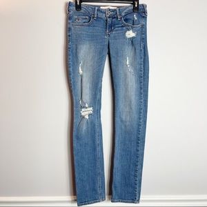 Hollister Distressed Denim Skinny Jeans Size 3R